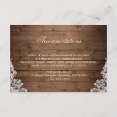 Gipskraut String Light Empfang Unterkunft Begleitkarte (Rückseite)