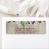 Gipskraut und Burgund Blume Rustikal (Insitu)