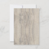 Gipskraut und Burgund Blume Rustikales UAWG RSVP Karte (Rückseite)