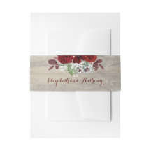 Gipskraut und Burgund floral Rustikal