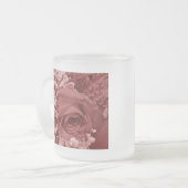 Gipskraut und Rose - Kirsche Mattglastasse (Vorderseite Links)