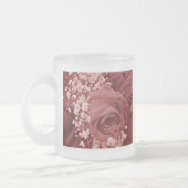 Gipskraut und Rose - Kirsche Mattglastasse (Links)