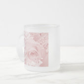 Gipskraut und Rose - Rosa Mattglastasse (Vorderseite Links)