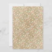 Gipskraut Watercolor Floral Boho Babydusche Einladung (Rückseite)