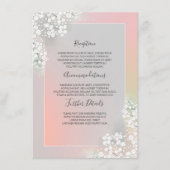 Gipskraut Wedding Details Information Guest Begleitkarte (Vorderseite)