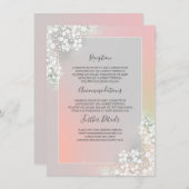 Gipskraut Wedding Details Information Guest Begleitkarte (Vorne/Hinten)