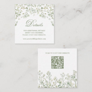 Gipskraut Wedding Details Website QR Code Begleitkarte