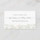 Gipskraut Wedding RSVP Online ENC Begleitkarte (Vorderseite)