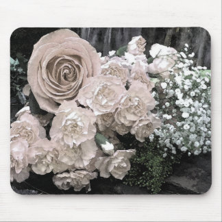 Gipskraut Weißrosen Mousepad