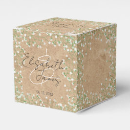 Gipskraut White Blume Rustic Boho Wedding Geschenkschachtel