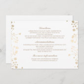 Gipskraut White Wedding Details - Informationen Begleitkarte (Vorne/Hinten)