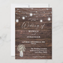 Gipskraut Wood & Mason Jar String Lights