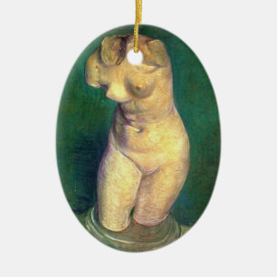 Gipsstatuette Weiblicher Torso von Vincent van Gog Keramik Ornament