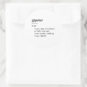GIPSTER RUNDER AUFKLEBER (Tasche)