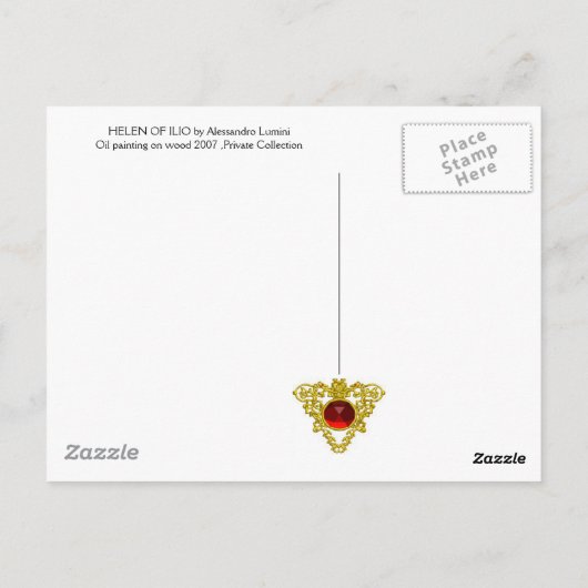 GIPSY BLUE POSTKARTE (Rückseite)