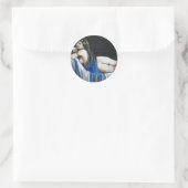 GIPSY BLUE RUNDER AUFKLEBER (Tasche)