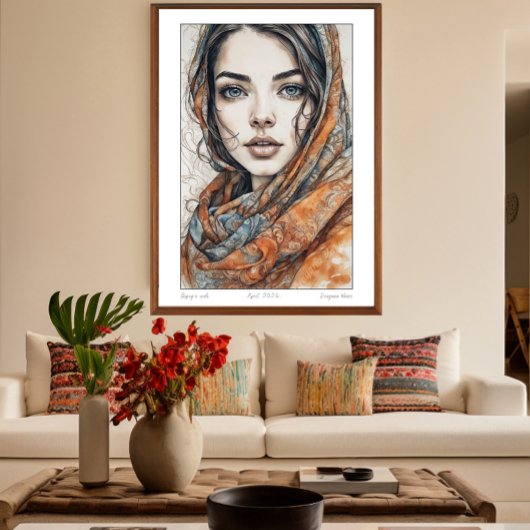 Gipsy-Ehefrau - Druck Poster