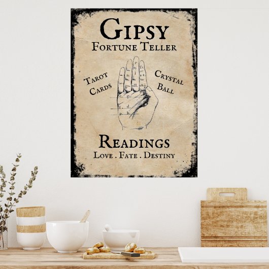 Gipsy-Vermögen, Halloween-Requisite Poster (Küche)