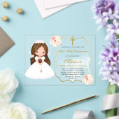 Gir First Holy Communion Acrylic invitation Acryleinladungen (In Situ (Hochzeit))