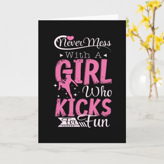 Gir Kicks für Spaß Karte (Gelbe Blume)