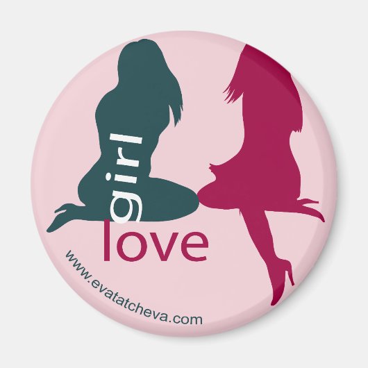 'Gir Liebe' Designer Magnet (Vorne)