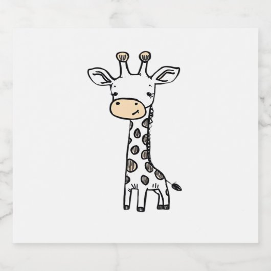 Giraaffe Essential T-Shirt_2 Schaumweinetikett (Einzelnes Label)