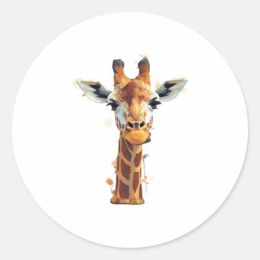 Giraaffe Essential T-Shirt_3 Runder Aufkleber (Vorderseite)