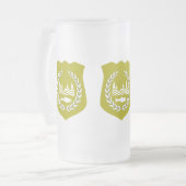 Giradan Flag - Tasse aus Mattiertem Glas (Vorderseite Links)