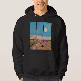 Girafe in Serengeti - aufstrebender Mond Hoodie