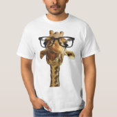 giraff T - Shirtentwurfs-Geschenkidee der Gläser T-Shirt (Vorderseite)