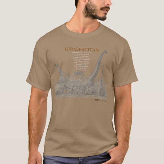 Giraffatitan Ihr inneres Dinosaurier-Shirt Greg T-Shirt (Vorderseite)