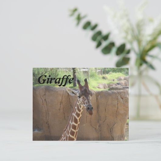 Giraffe # 15 postkarte (Stehend Vorderseite)
