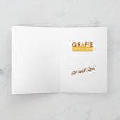 Giraffe #18 erhalten gut karte (Innenseite)