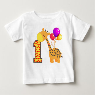 Giraffe 1. Geburtstag Baby T-shirt