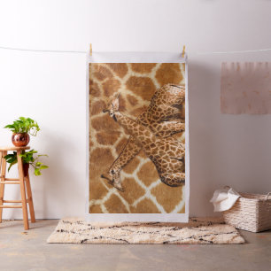 Giraffe 1A Bildoptionen Benutzerdefiniertes Gewebe Stoff