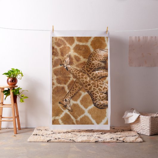 Giraffe 1A Bildoptionen Benutzerdefiniertes Gewebe Stoff (Beispiel)