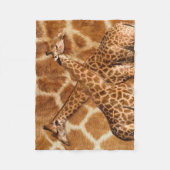 Giraffe 1A Fleecedecke (Vorderseite)