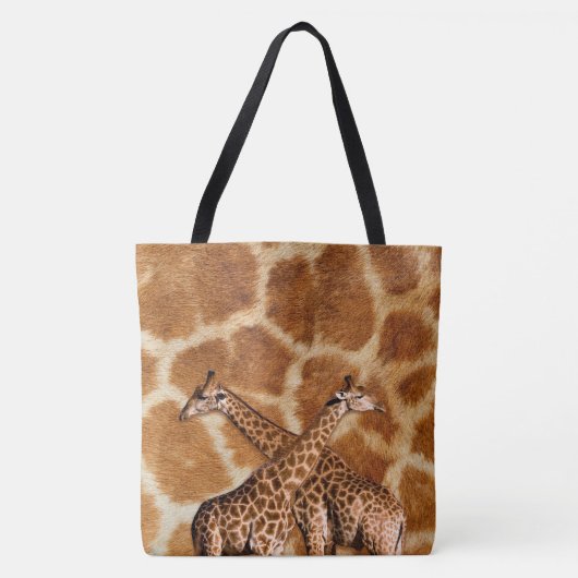 Giraffe 1A ganz vorbei - drucken Sie Tasche (Vorderseite)