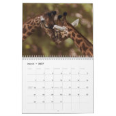 Giraffe 2025 kalender (Mär 2027)