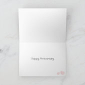 Giraffe 25. Silver Wedding Anniversary Karte (Innenseite)