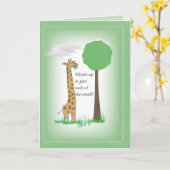 Giraffe 2751, die an Sie denkt Karte (Gelbe Blume)