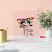 Giraffe _2 acrylschild (Hochzeit)