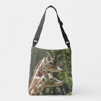 Giraffe 2-seitige Mehrdruck-Cross-Body-Bag Tragetaschen Mit Langen Trägern