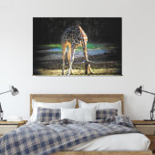 Giraffe 2Design Leinwanddruck (Insitu (Schlafzimmer))