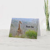 Giraffe 4 Danke Karte (Vorderseite)