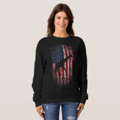 Giraffe 4. Juli Sweatshirt (Vorne ganz)