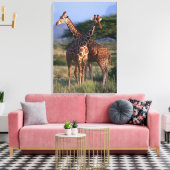 Giraffe 4 leinwanddruck (Insitu (Wohnzimmer))
