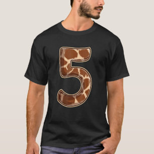 Giraffe 5. Geburtstagsparty 5 Jahre alt T-Shirt