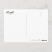 Giraffe #8 postkarte (Rückseite)