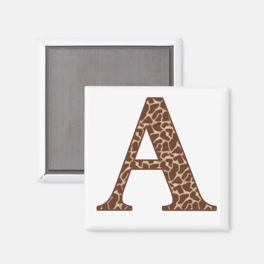 Giraffe A Magnet (Vorderseite/Rückseite)